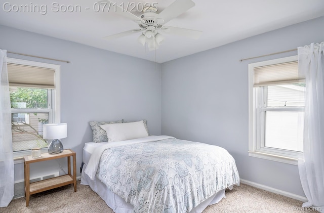 1416 N Alexander Ave, Royal Oak, MI 48067 - bedroom featuring light carpet and a ceiling fan