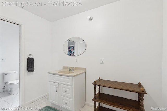 5045 Pine Knob Trl, Clarkston, MI 48346 - bathroom with vanity and tile patterned floors