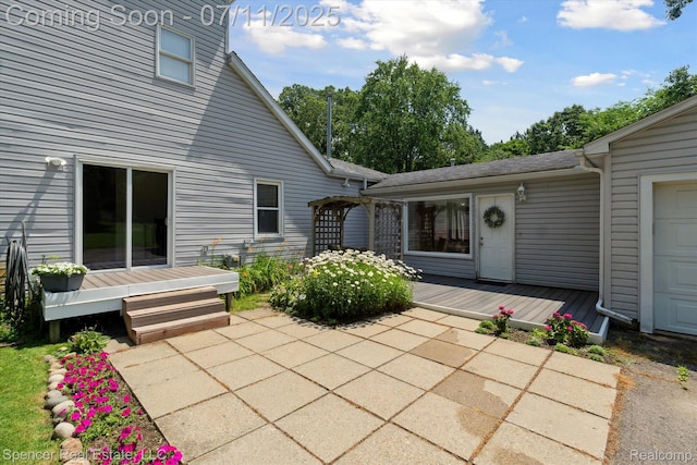 5045 Pine Knob Trl, Clarkston, MI 48346 - view of patio / terrace with a deck