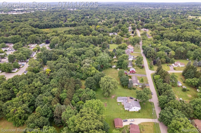 5045 Pine Knob Trl, Clarkston, MI 48346 - bird's eye view of a heavily wooded area