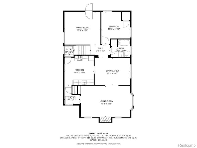 4800 Bishop St, Detroit, MI 48224 - view of home floor plan