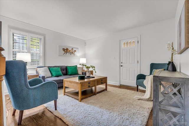 4800 Bishop St, Detroit, MI 48224 - living room with wood finished floors