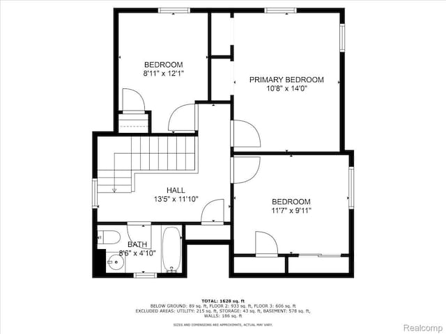 4800 Bishop St, Detroit, MI 48224 - view of property floor plan