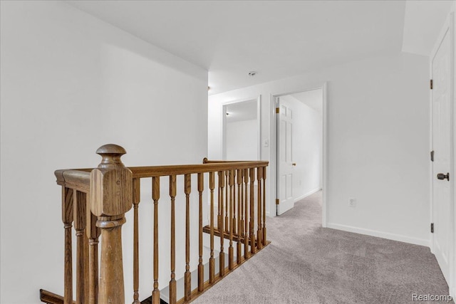 4800 Bishop St, Detroit, MI 48224 - hallway with carpet and an upstairs landing