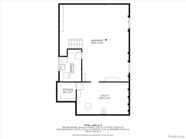 4800 Bishop St, Detroit, MI 48224 - view of floor plan / room layout