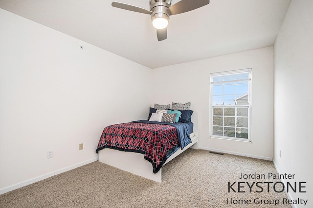 3508 River Run St, Wyoming, MI 49418 - carpeted bedroom featuring baseboards and a ceiling fan
