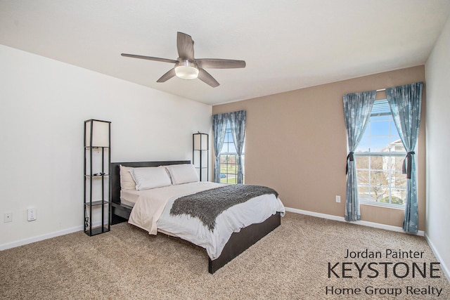 3508 River Run St, Wyoming, MI 49418 - bedroom with multiple windows, carpet flooring, and a ceiling fan