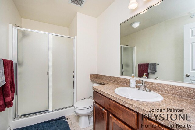 3508 River Run St, Wyoming, MI 49418 - full bathroom featuring tile patterned floors, vanity, and a stall shower