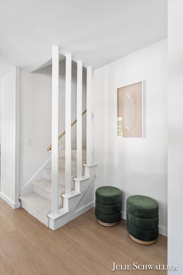 751 Old Gate Rd NW, Grand Rapids, MI 49504 - below grade area with wood finished floors and stairs