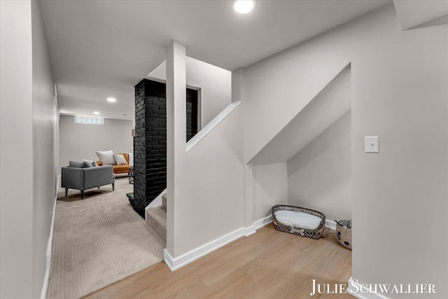 751 Old Gate Rd NW, Grand Rapids, MI 49504 - corridor featuring recessed lighting and wood finished floors