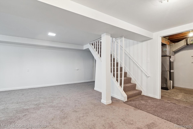 147 Euclid St, Mount Clemens, MI 48043 - finished basement featuring carpet and stairway