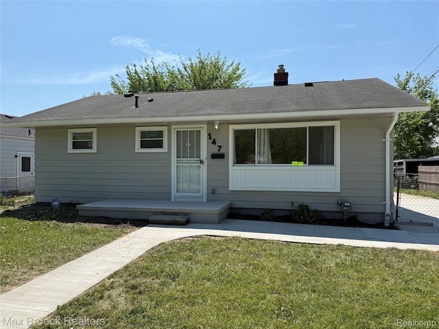 147 Euclid St, Mount Clemens, MI 48043 - view of front of house featuring a chimney