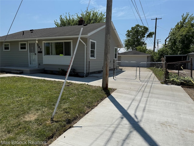 147 Euclid St, Mount Clemens, MI 48043 - view of front of home featuring a garage and an outbuilding