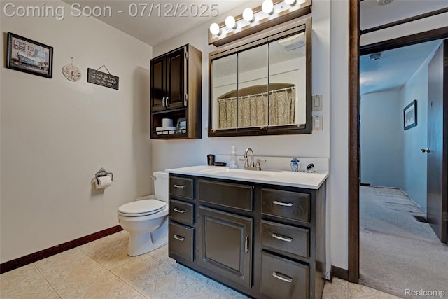 1962 Lake Pointe Dr, Ortonville, MI 48462 - bathroom with vanity and tile patterned flooring
