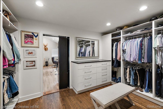 586 Fairfax St, Birmingham, MI 48009 - spacious closet with dark wood-type flooring