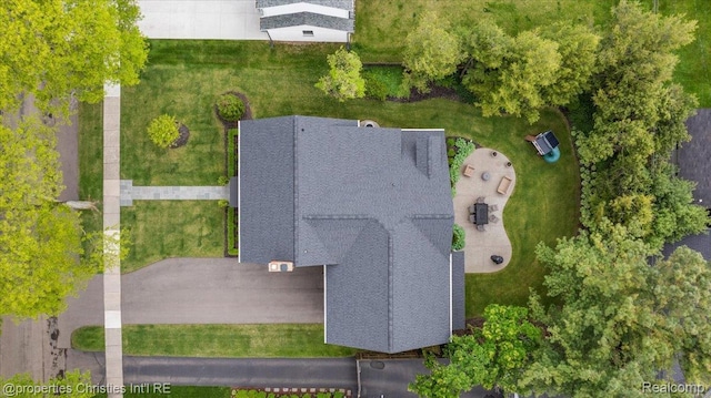 586 Fairfax St, Birmingham, MI 48009 - bird's eye view