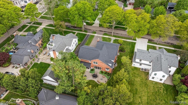 586 Fairfax St, Birmingham, MI 48009 - aerial view of residential area