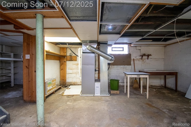 20525 30 Mile Rd, Ray, MI 48096 - below grade area with heating unit