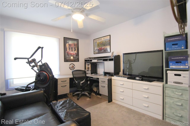33234 Walnut Ln, Farmington Hills, MI 48334 - office space featuring a ceiling fan and carpet