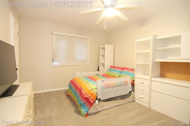33234 Walnut Ln, Farmington Hills, MI 48334 - bedroom with carpet flooring and a ceiling fan