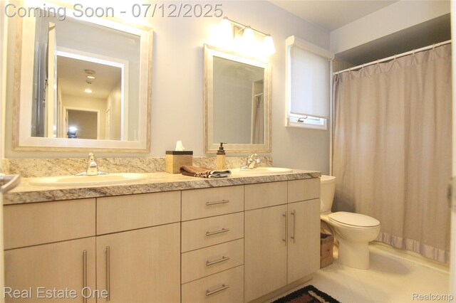 33234 Walnut Ln, Farmington Hills, MI 48334 - full bathroom featuring double vanity and tile patterned flooring