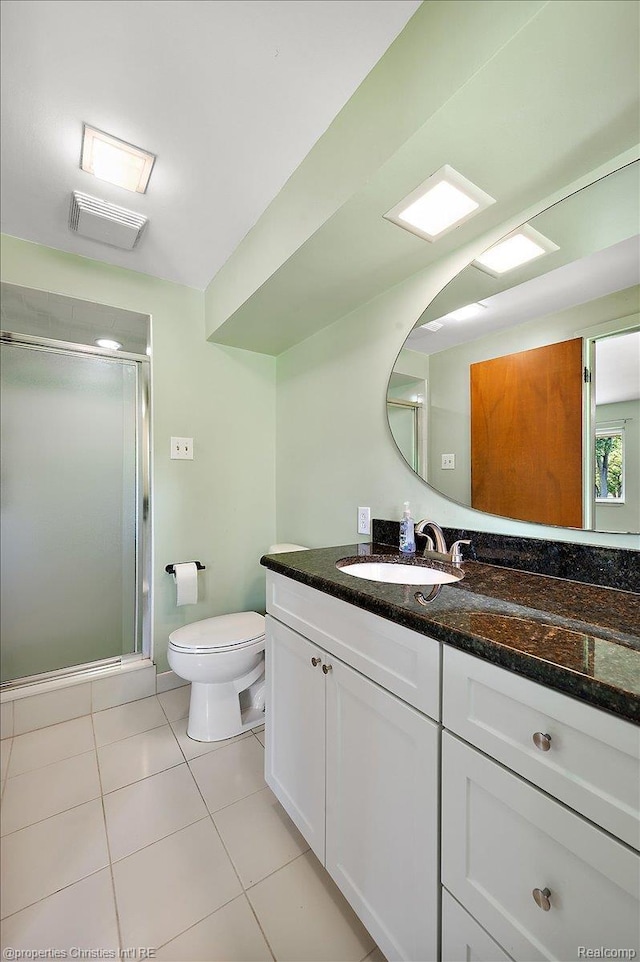30700 Marimoor St, Beverly Hills, MI 48025 - full bath with vanity, a shower stall, and tile patterned floors