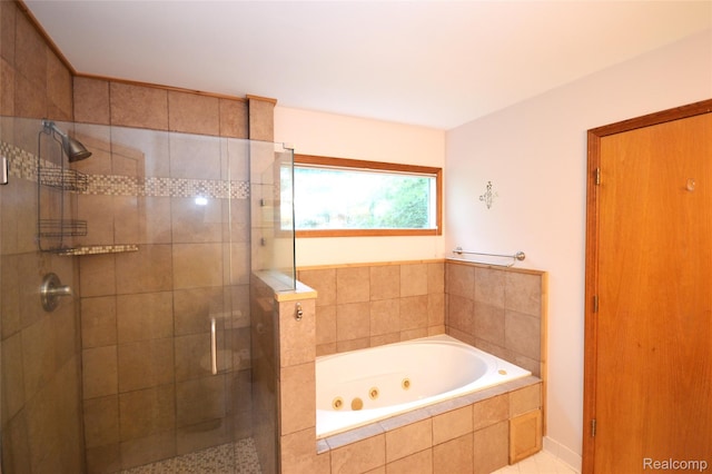 10010 Orchard Ridge Ct, Holly, MI 48442 - full bathroom with a shower stall and a jetted tub