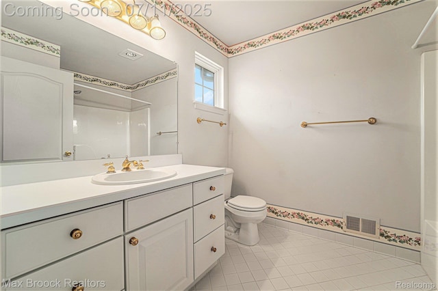 648SHADYMAPLE Shady Maple Dr Unit 16, Wixom, MI 48393 - bathroom featuring vanity, a shower, and tile patterned floors