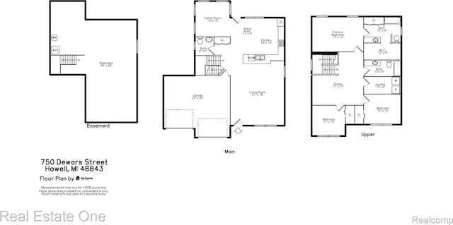 750 Dewars St, Howell, MI 48843 - view of property floor plan