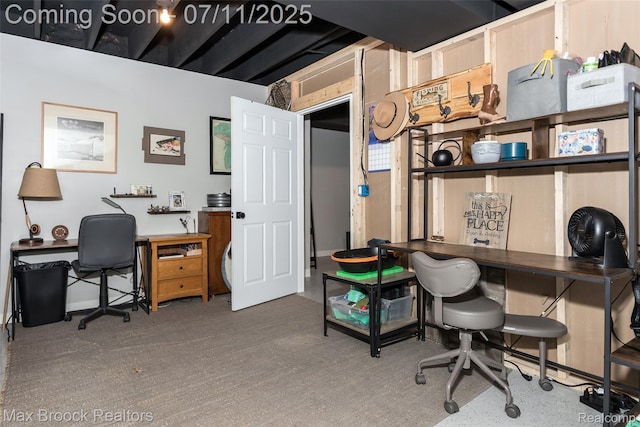 460 Lake Manitou Trl, Oxford, MI 48371 - view of carpeted home office
