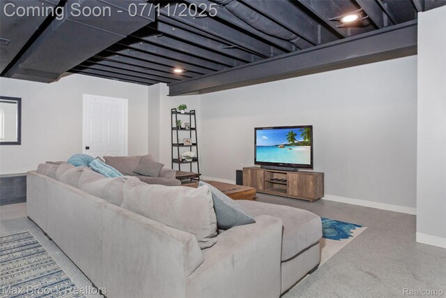 460 Lake Manitou Trl, Oxford, MI 48371 - living area featuring baseboards