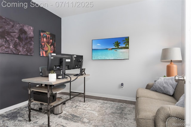 460 Lake Manitou Trl, Oxford, MI 48371 - home office featuring wood finished floors and baseboards