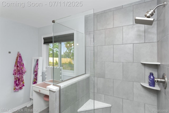 460 Lake Manitou Trl, Oxford, MI 48371 - full bathroom with tiled shower