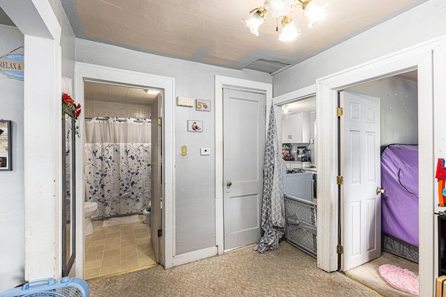 1638 Cherry St, Niles, MI 49120 - bedroom with connected bathroom and carpet