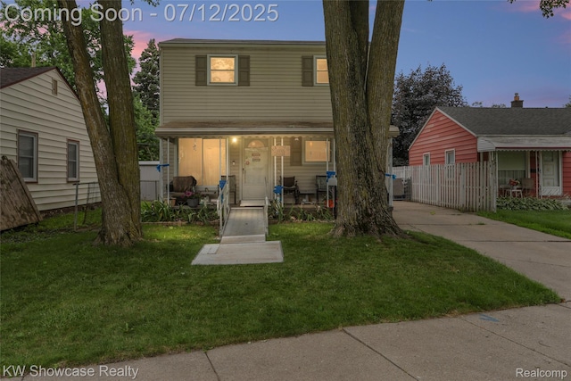 4313 S Dearborn St, Melvindale, MI 48122 - traditional-style house featuring covered porch and driveway