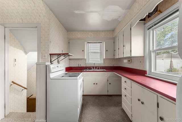 711 N Highland St, Dearborn, MI 48128 - laundry room with wallpapered walls