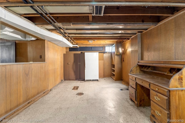 711 N Highland St, Dearborn, MI 48128 - basement featuring wooden walls