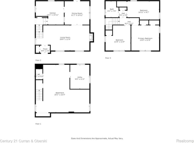 711 N Highland St, Dearborn, MI 48128 - view of floor plan / room layout