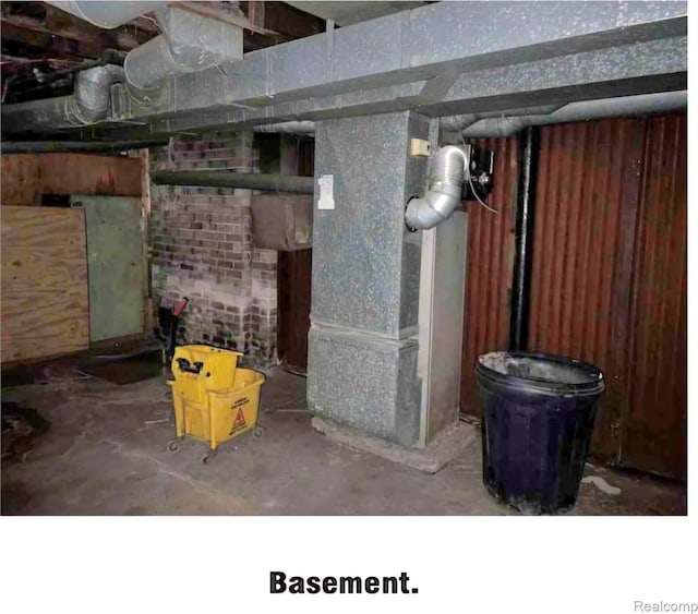 2683 Sturtevant St, Detroit, MI 48206 - unfinished basement featuring heating unit