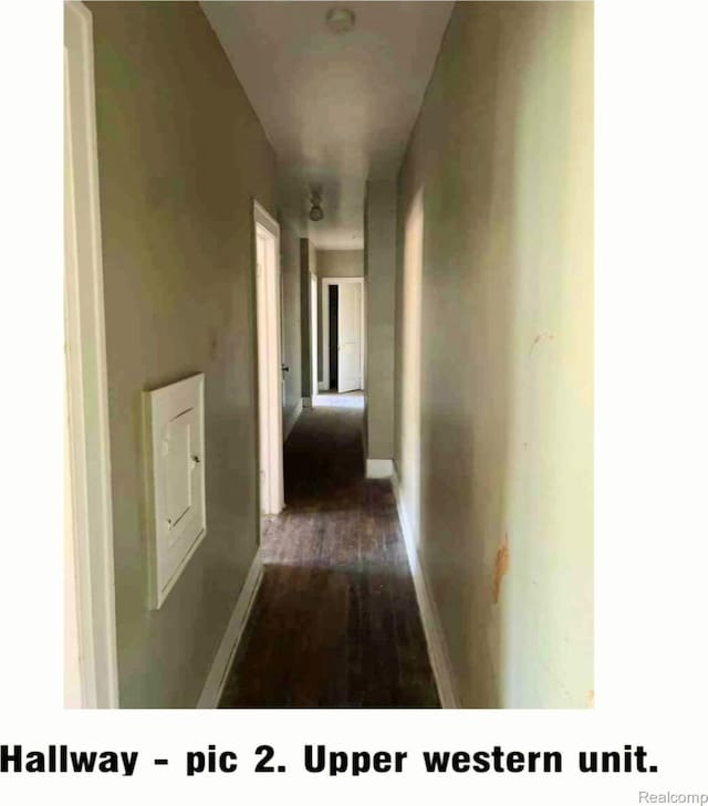 2683 Sturtevant St, Detroit, MI 48206 - hall featuring wood finished floors and baseboards