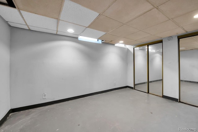 3217 Donna Ave, Warren, MI 48091 - finished basement featuring recessed lighting and a drop ceiling
