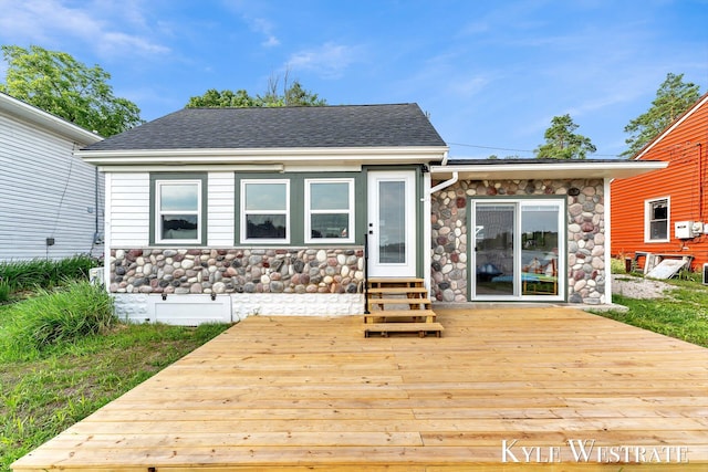 12230 Mac Dr NE, Belding, MI 48809 - deck with entry steps