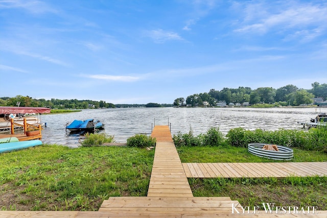 12230 Mac Dr NE, Belding, MI 48809 - dock featuring a water view