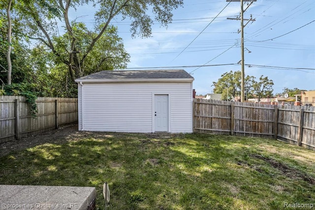 17617 Kentucky St, Detroit, MI 48221 - view of outdoor structure featuring a fenced backyard
