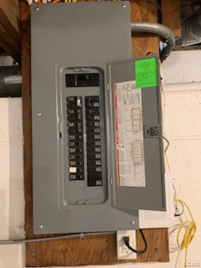 609 Orchard Ln, Tecumseh, MI 49286 - utilities with electric panel
