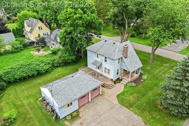 342 King St, Highland, MI 48357 - view from above of property