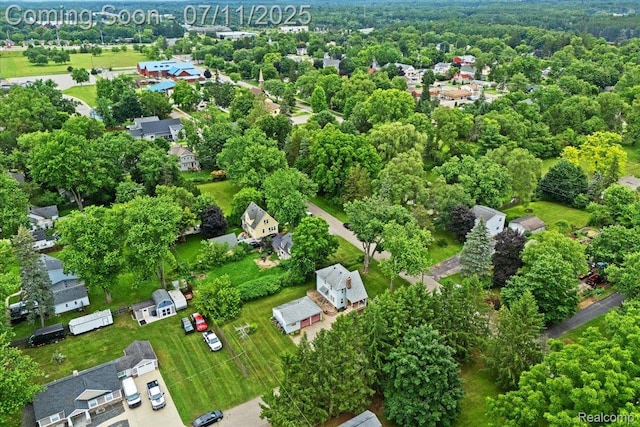 342 King St, Highland, MI 48357 - aerial view of property and surrounding area