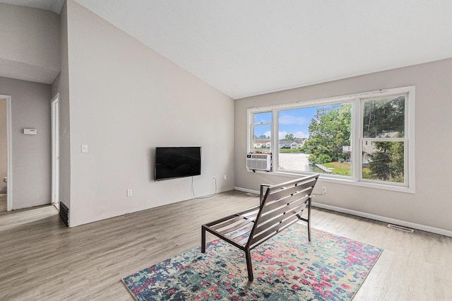 2953 Sunrise Ave, Holland, MI 49424 - living room featuring light wood-style floors and vaulted ceiling