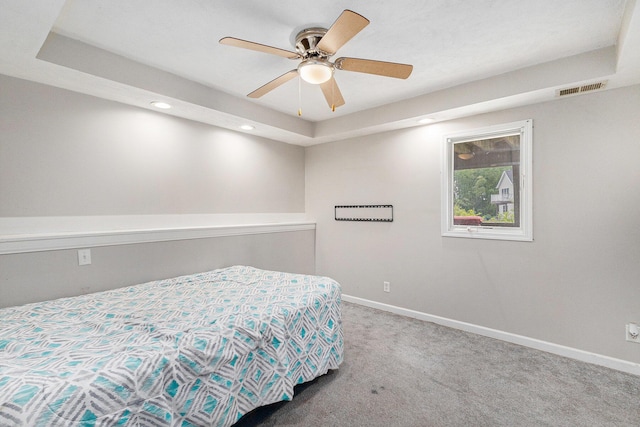 2953 Sunrise Ave, Holland, MI 49424 - bedroom featuring carpet, recessed lighting, and a ceiling fan