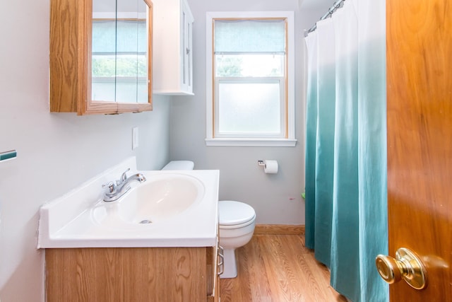11015 Fairfield St, Livonia, MI 48150 - full bath featuring vanity, healthy amount of natural light, wood finished floors, and a shower with curtain